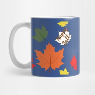 FALL SEASON AUTUMN DESIGN | FALL FOLIAGE RED ORANGE YELLOW GREEN PATTERN Mug